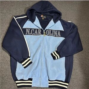 Navy and Light Blue Men's Bomber Jacket